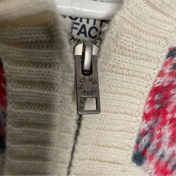 The North Face Women's Sweater - Cream, Pink, Blue - Picture 11 of 13